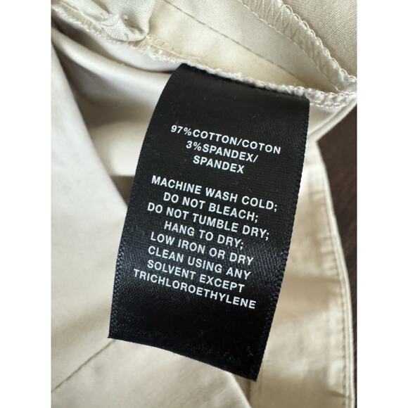 Lafayette 148 Stretch Crop Pants Beige Capri 8 - Picture 9 of 10